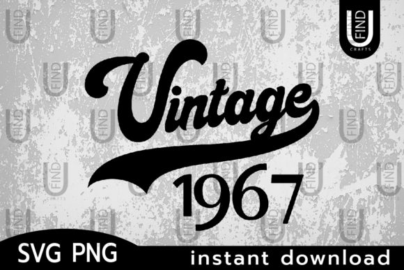 Vintage 1967 Embroidery Design