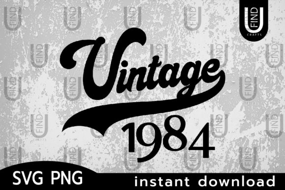 Vintage 1984 Embroidery Design